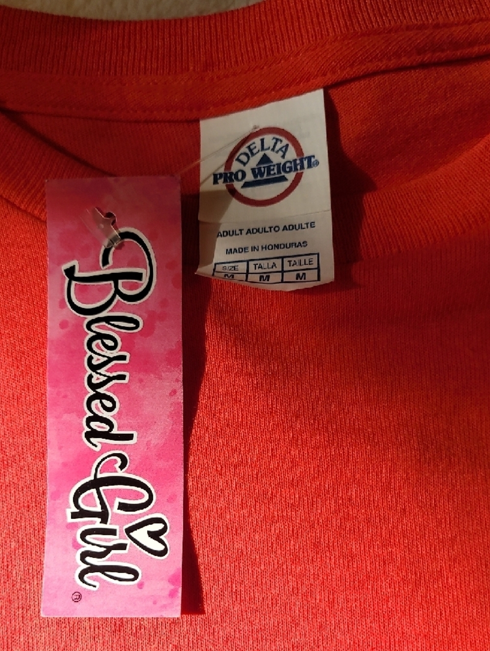 Delta Red Long Sleeve 'Blessed Girl' Floral Graphic Tee - Picture 2 of 4